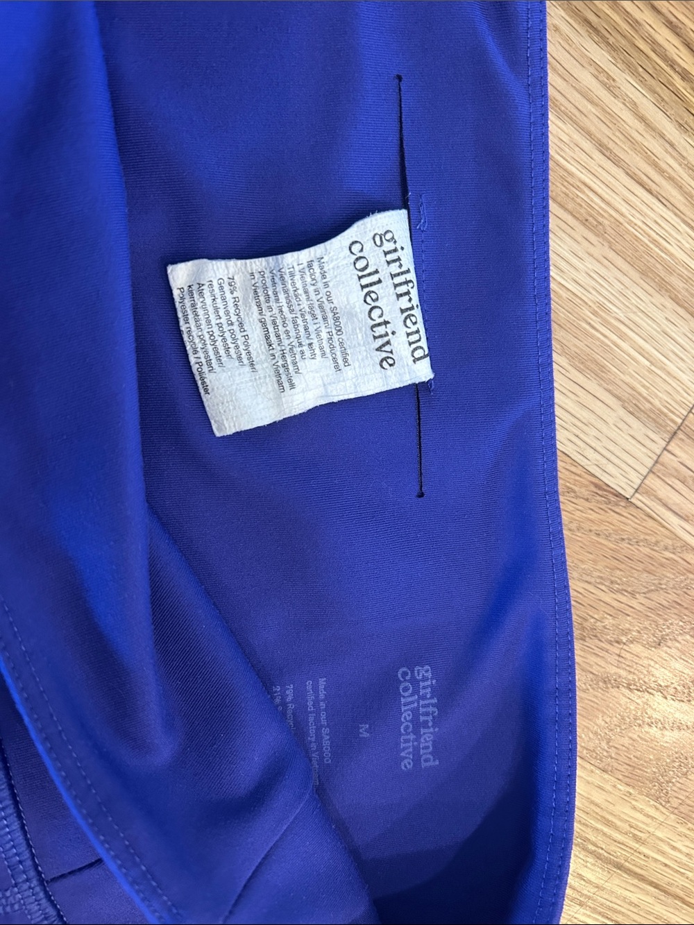 girlfriend collective cobalt blue leggings - women’s medium - Picture 2 of 3